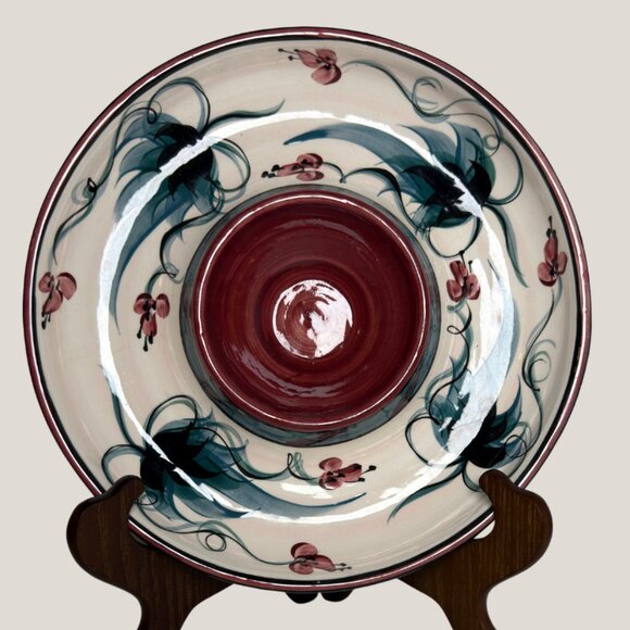 Vintage Gayle Pittman Chip & Dip Serving Platter - Picture 1 of 6